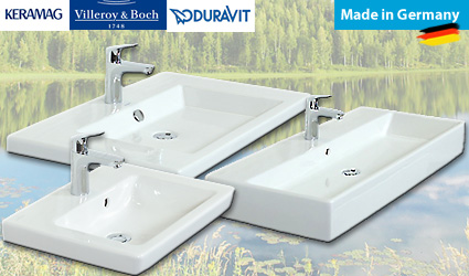 Lavabo, Marque Keramag, Duravit et Villeroy et Bosch